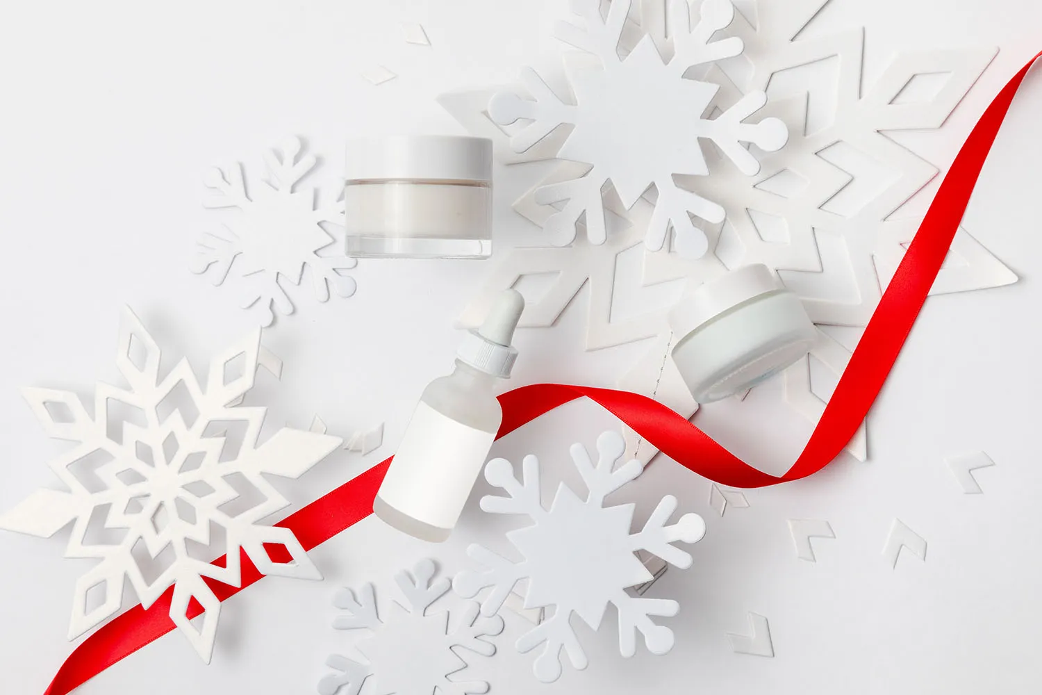 a full body model modeling a nose ring